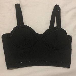 Guess Black crop top